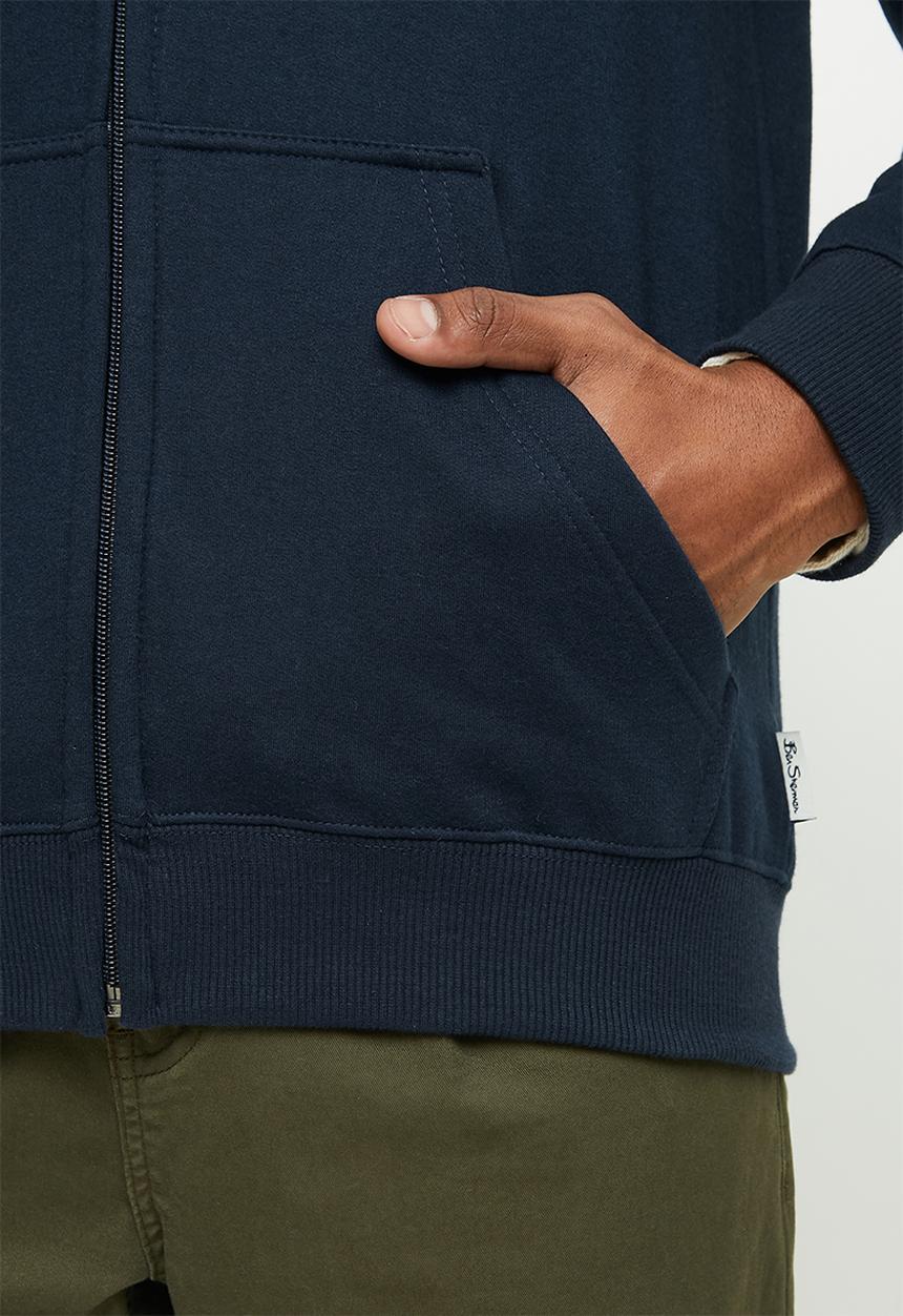 Ben Sherman - Tar zip sweat top - navy