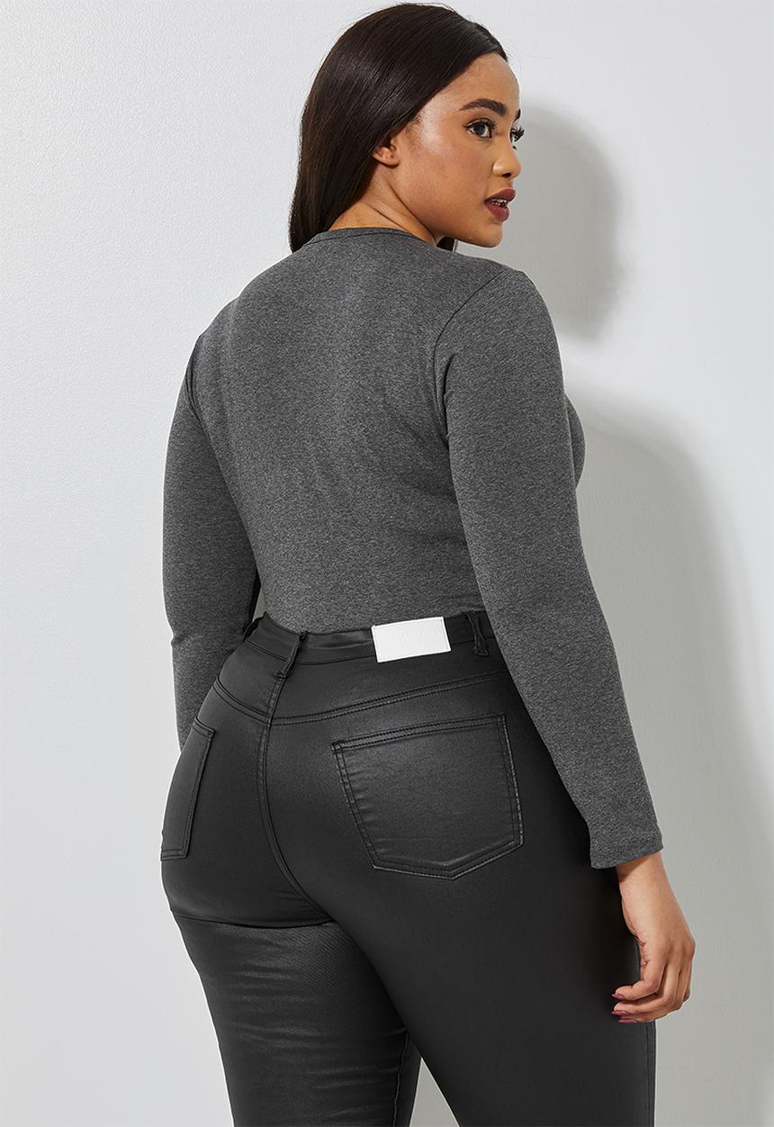 Superbalist - 2 Pack crew neck bodysuits - charcoal & grey