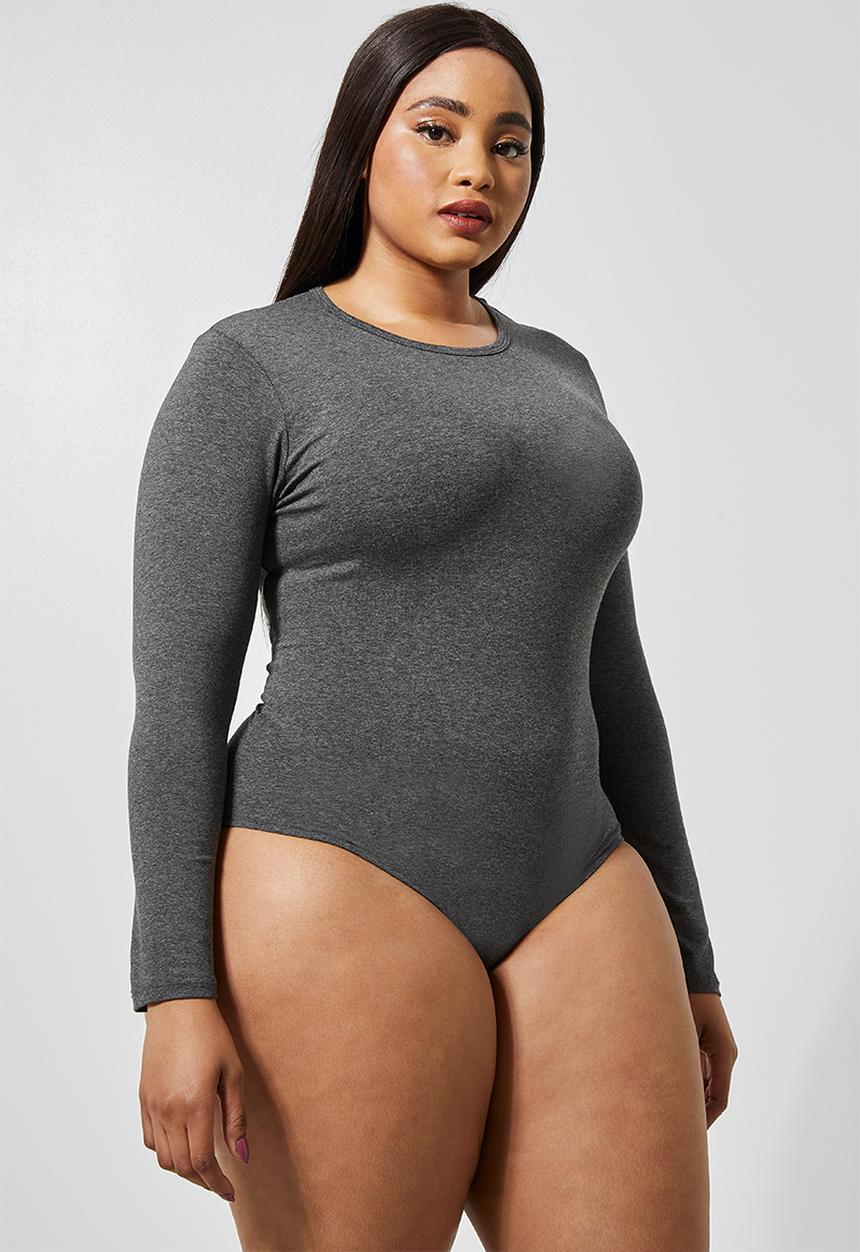 Superbalist - 2 Pack crew neck bodysuits - charcoal & grey