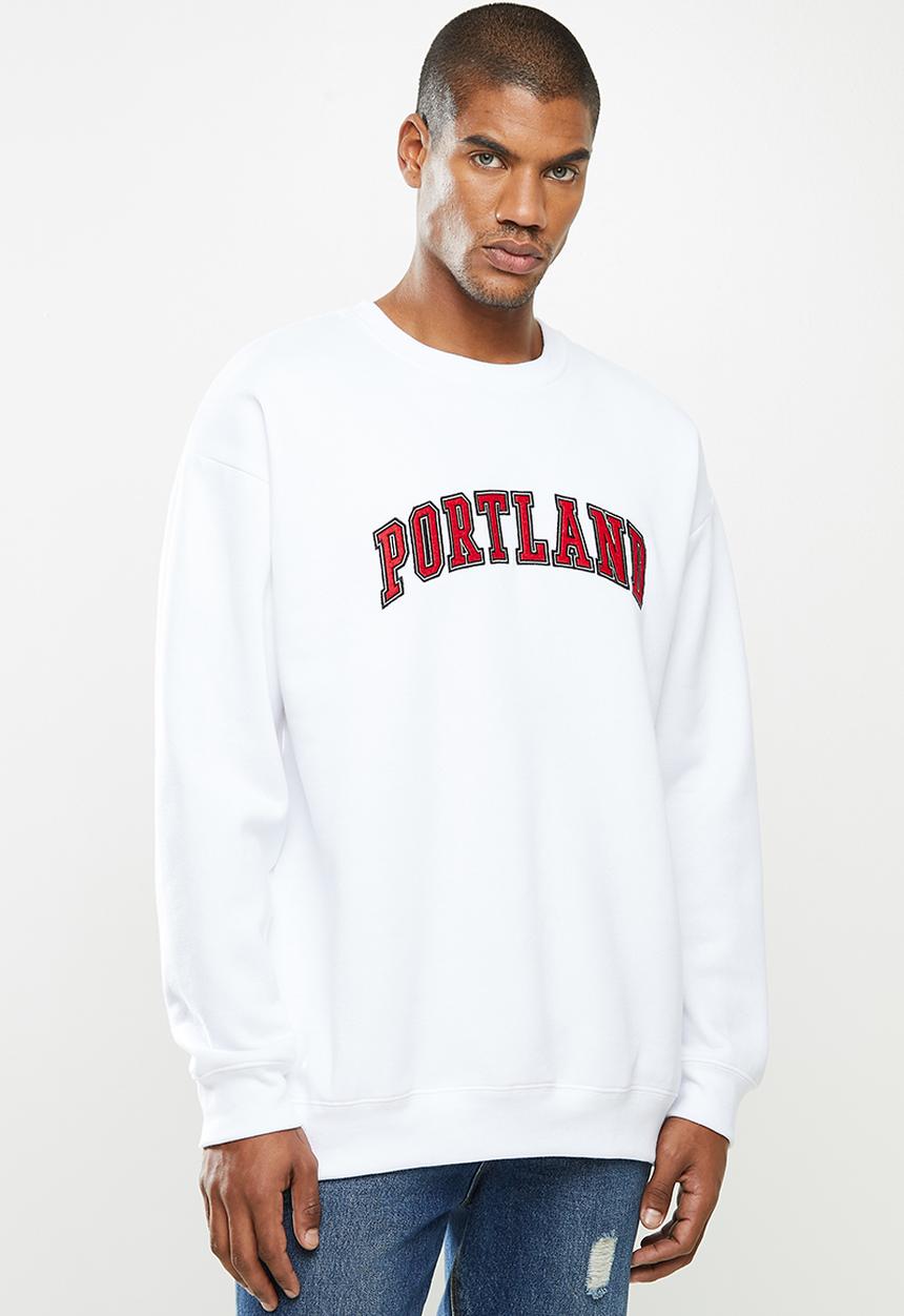 Factorie - Elite oversized crew - white