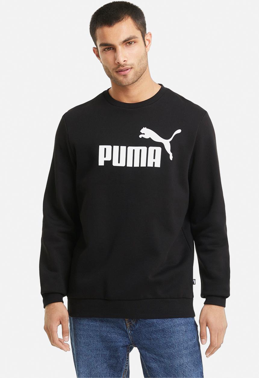 PUMA - Ess big logo crew fl - black