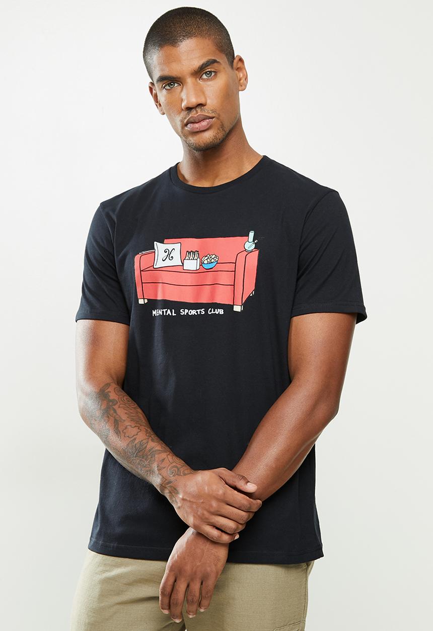 Holmes Bro's - Mental sports club short sleeve tee - black