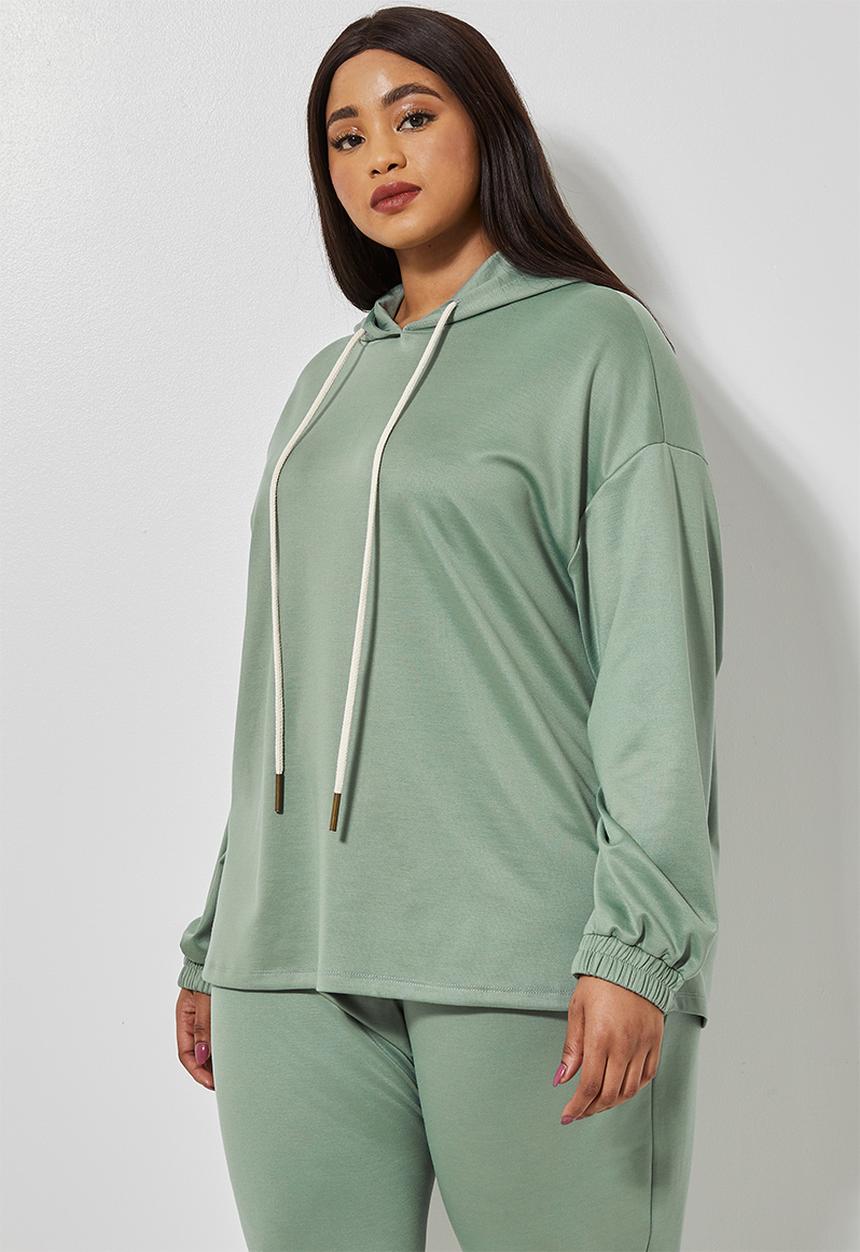 Superbalist - Premium ponti hoodie - sage