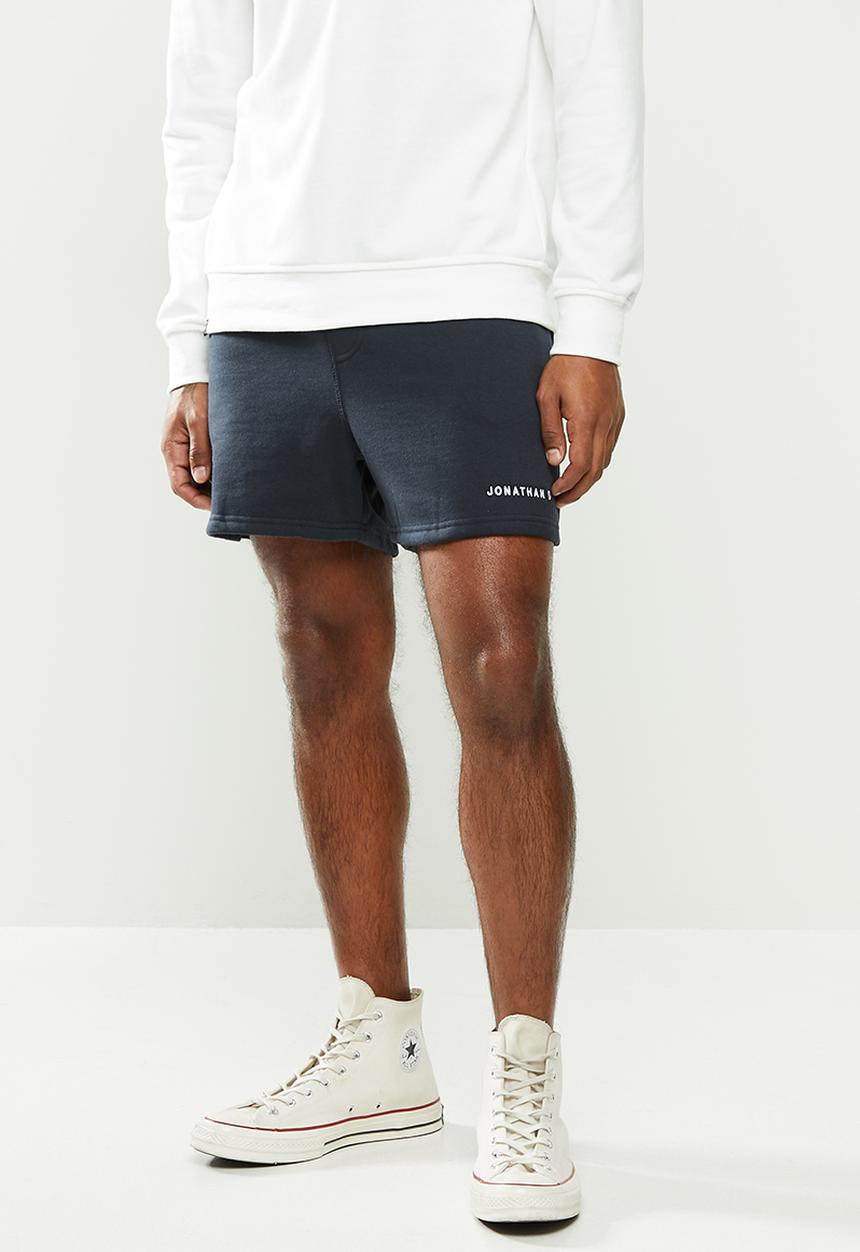 Jonathan D - Branded sweatshorts - regular fit - navy