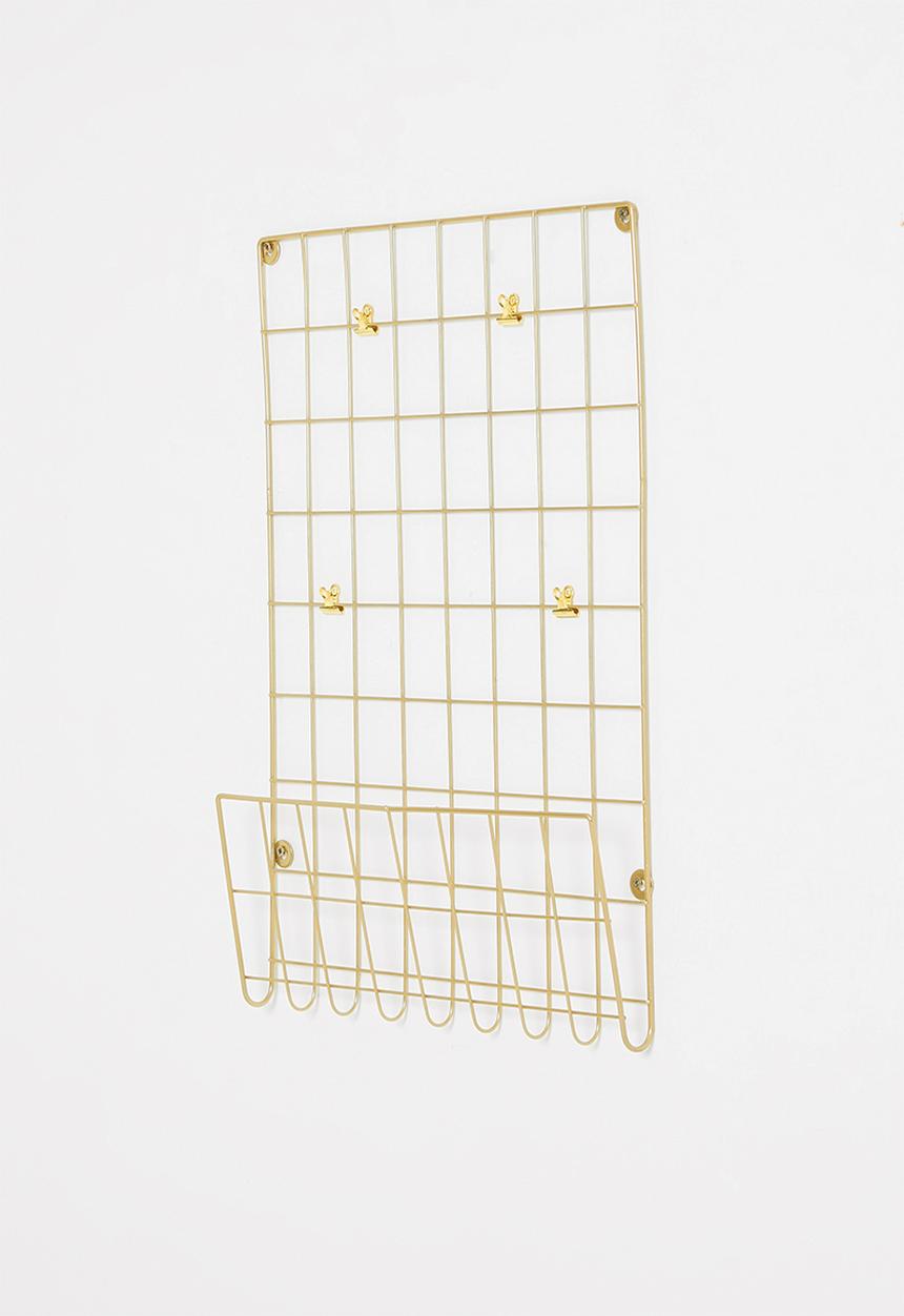 H&S - Grid wall rack - gold