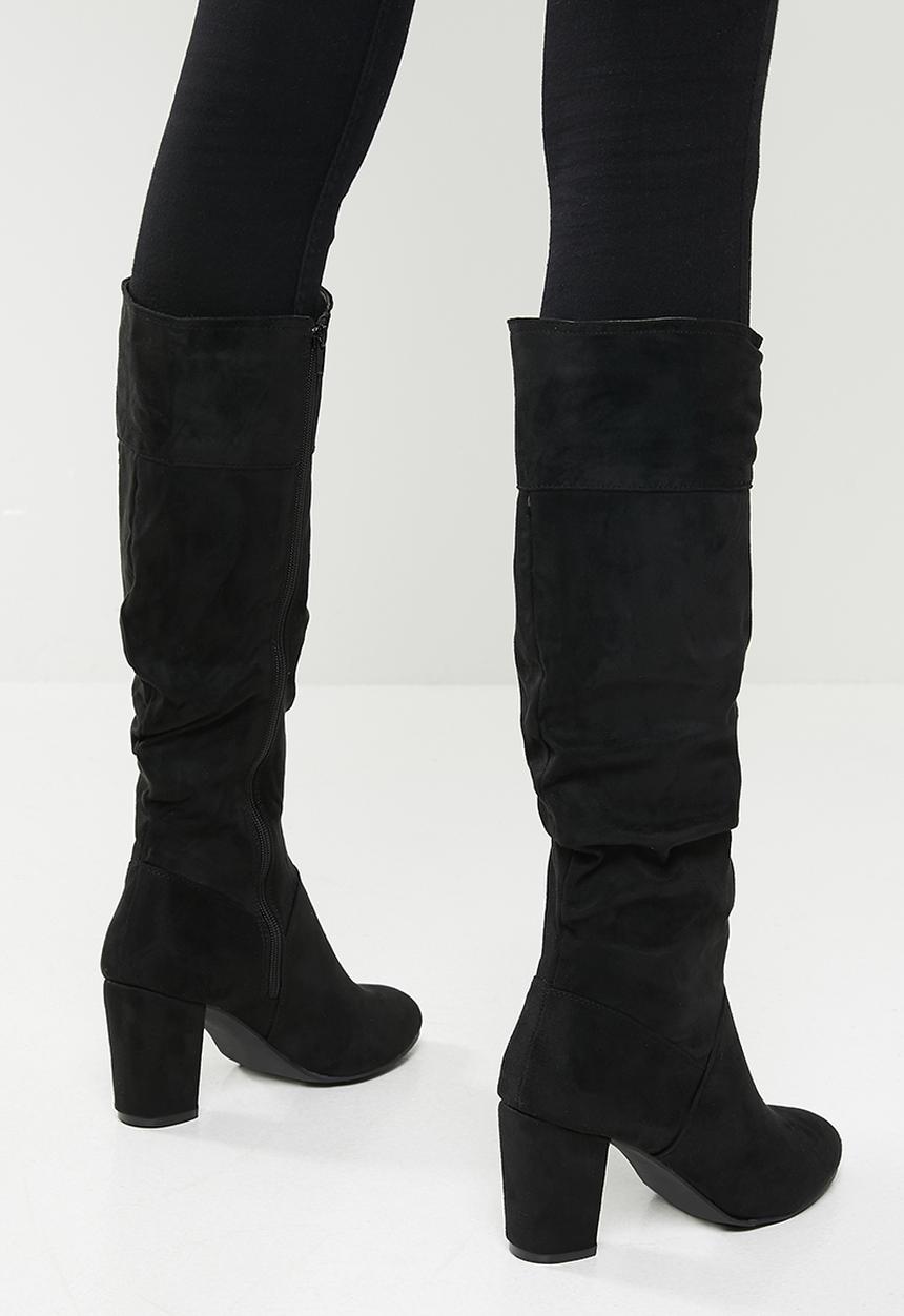 Madison® - Zena rouched boot - black