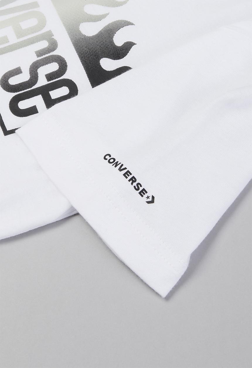 Converse - Cnvb flames multi gradient tee - white