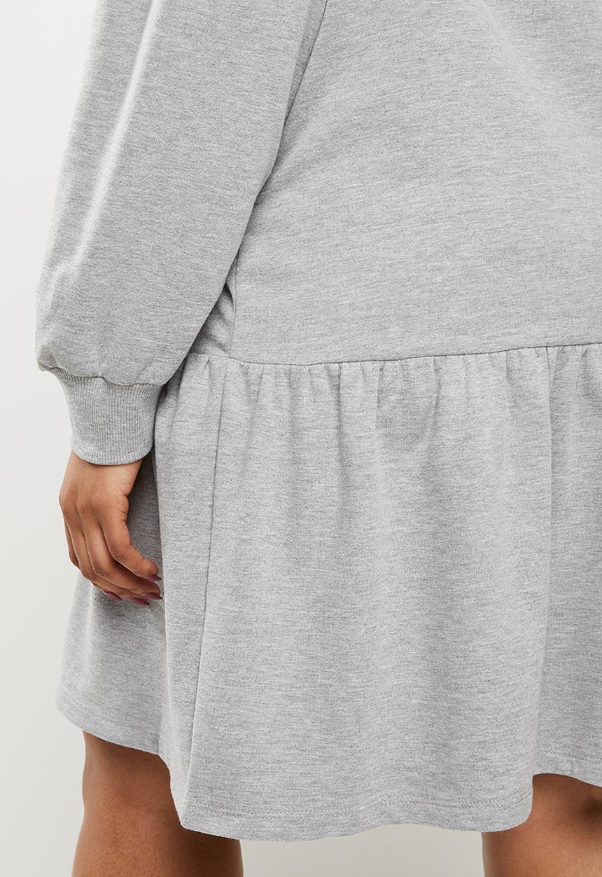 Blake - Peterpan collar sweater dress - grey 