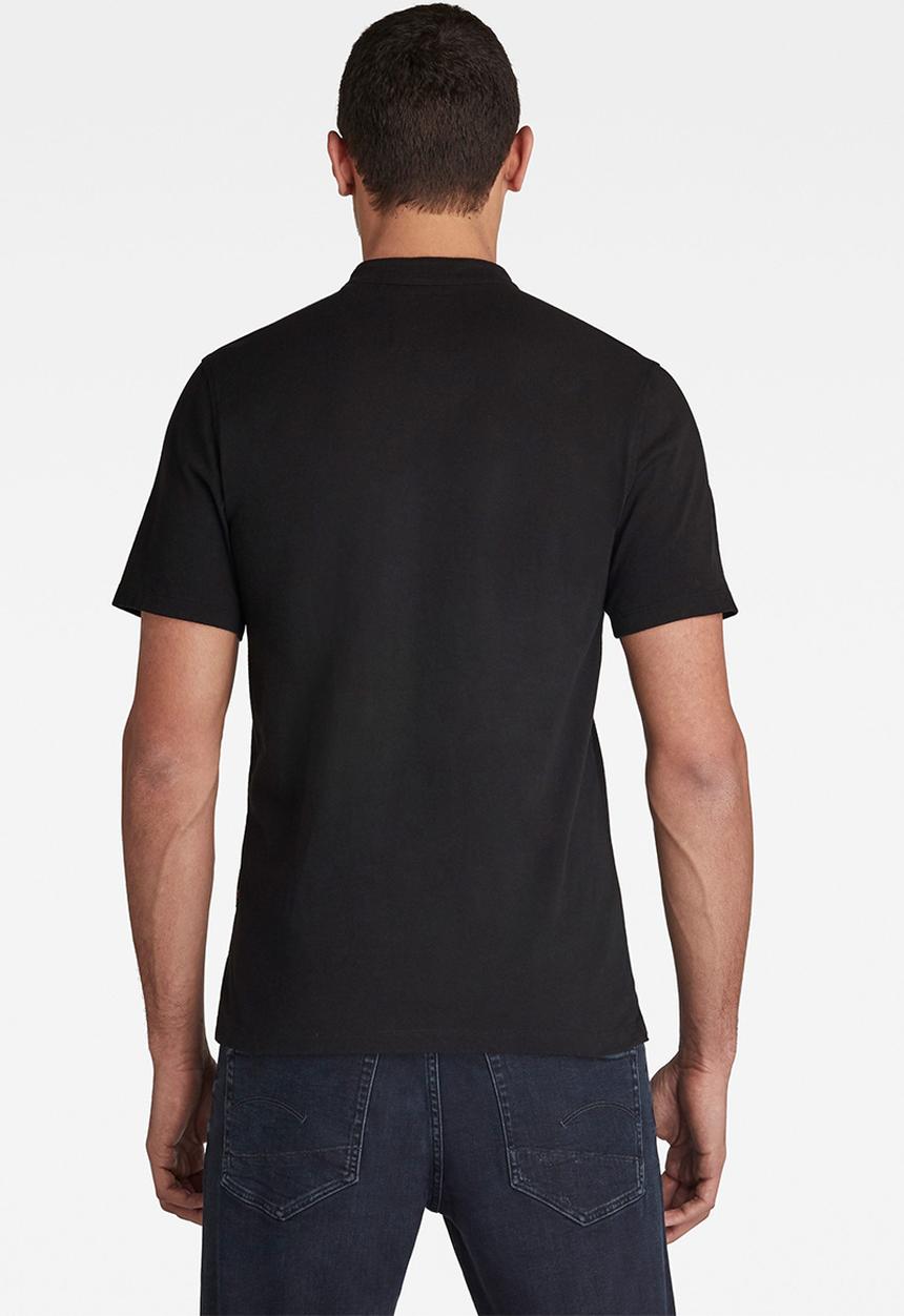 G-STAR - Scan collar short sleeve tee- dk black