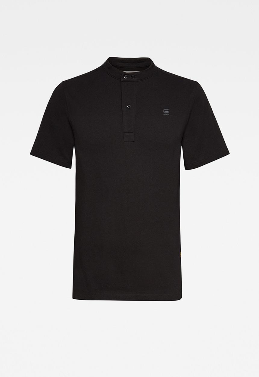 G-STAR - Scan collar short sleeve tee- dk black
