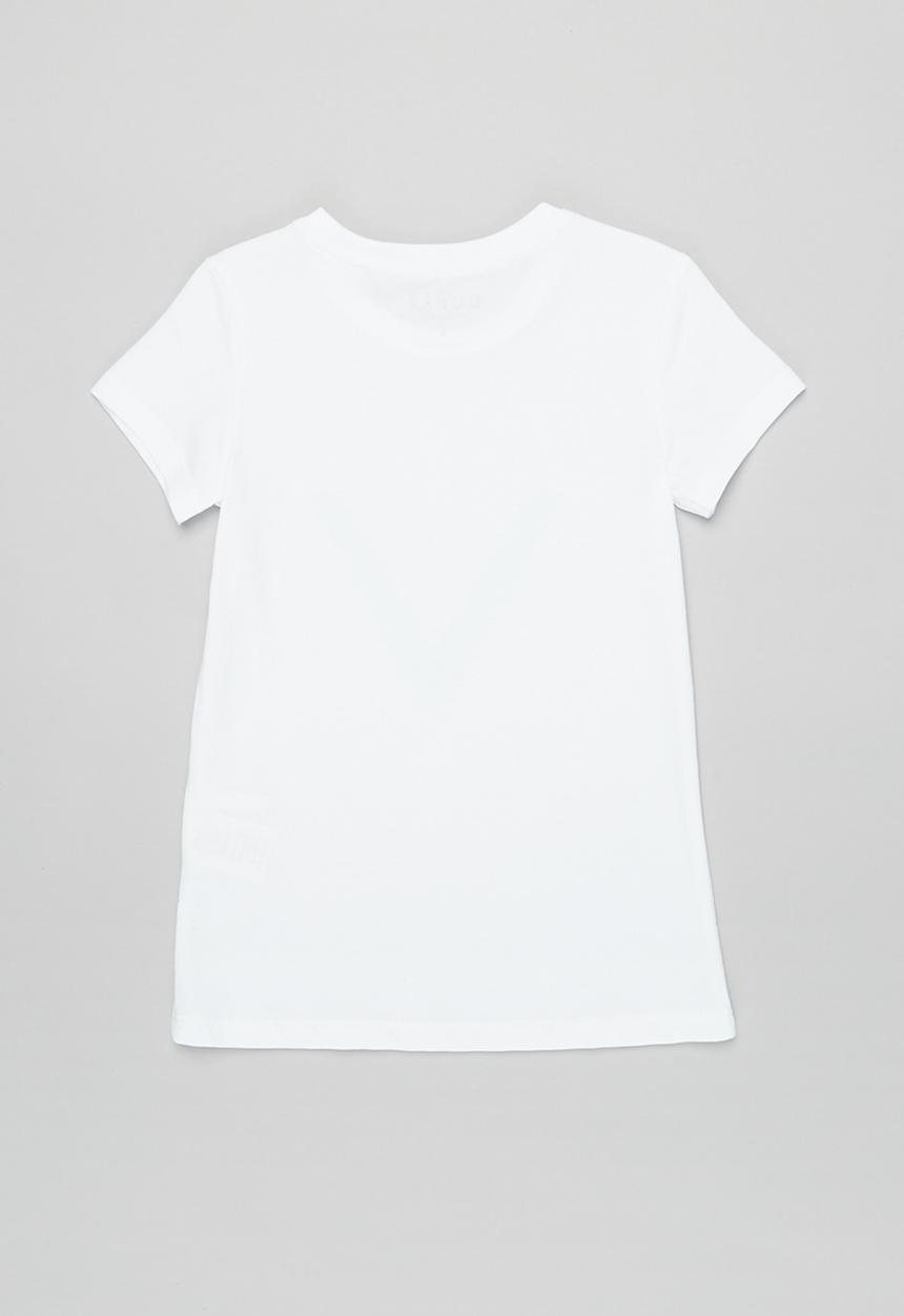 GUESS - Girls short sleeve geometric floral tee - white