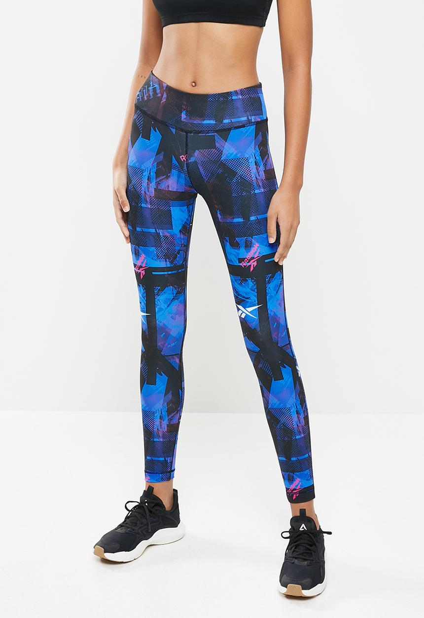 Reebok - Wor myt new aop tights - blue & black