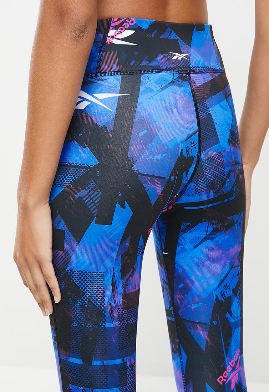 Reebok - Wor myt new aop tights - blue & black