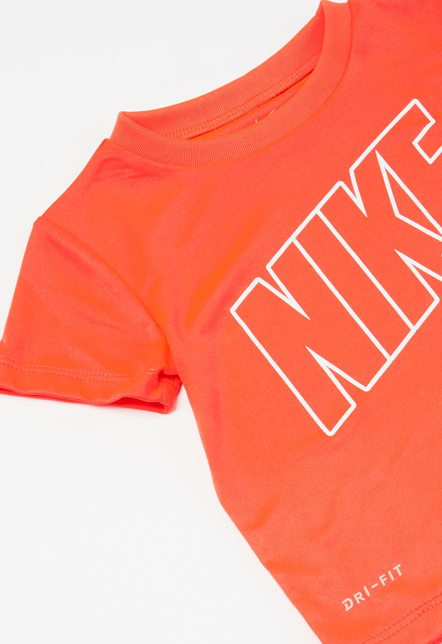 Nike - Nike boys comfort dri-fit short set - black & pink