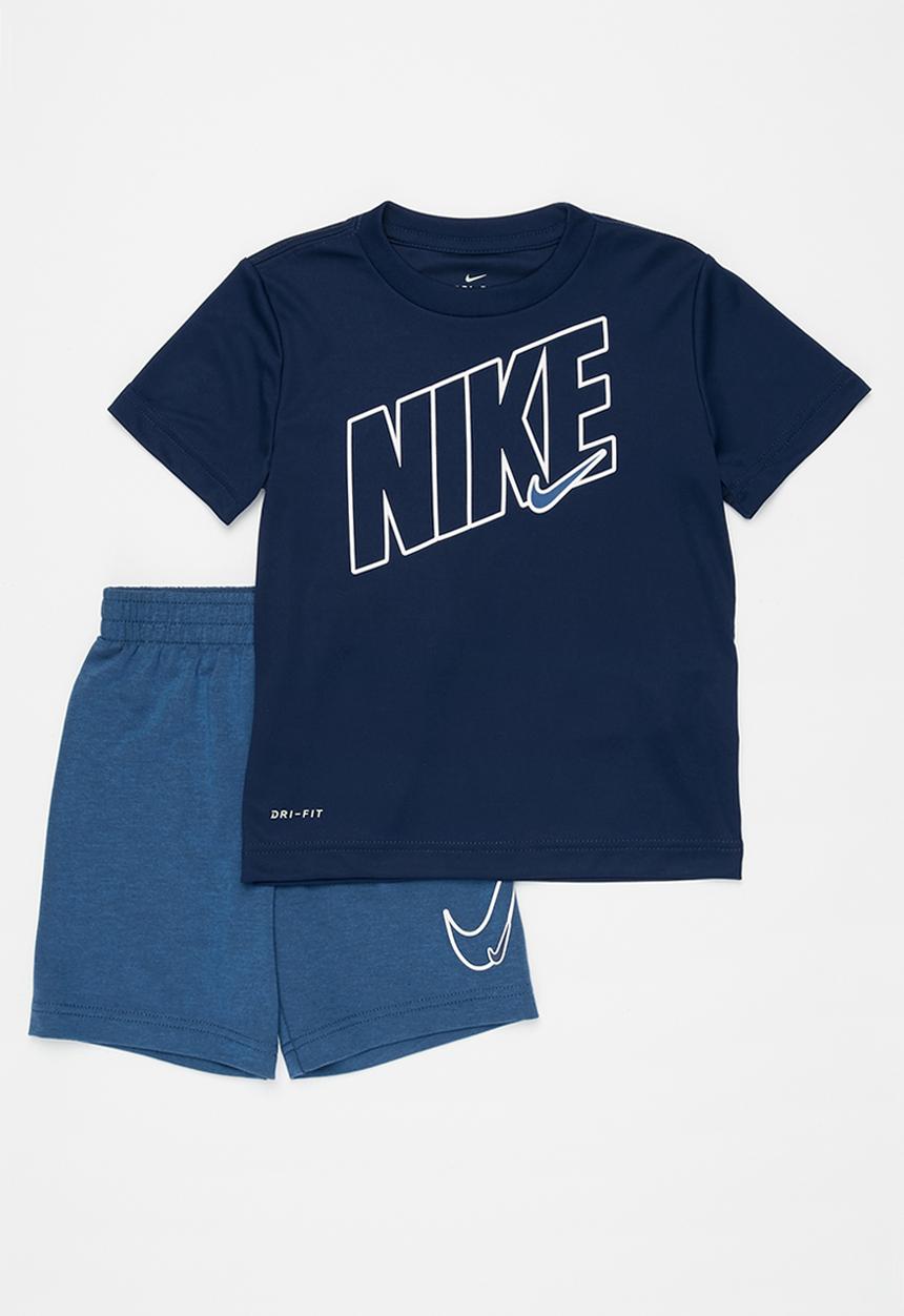 Nike - Nike boys comfort dri-fit short set - navy 