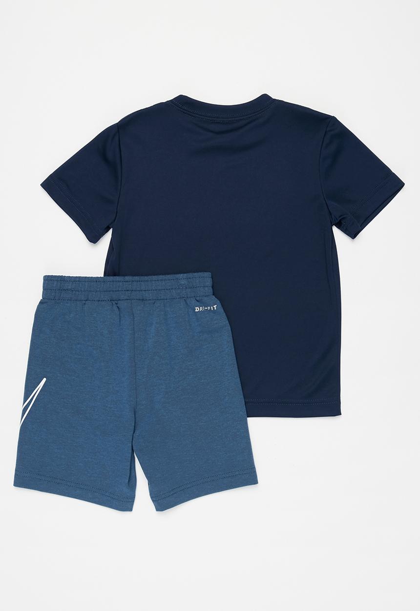 Nike - Nike boys comfort dri-fit short set - navy 