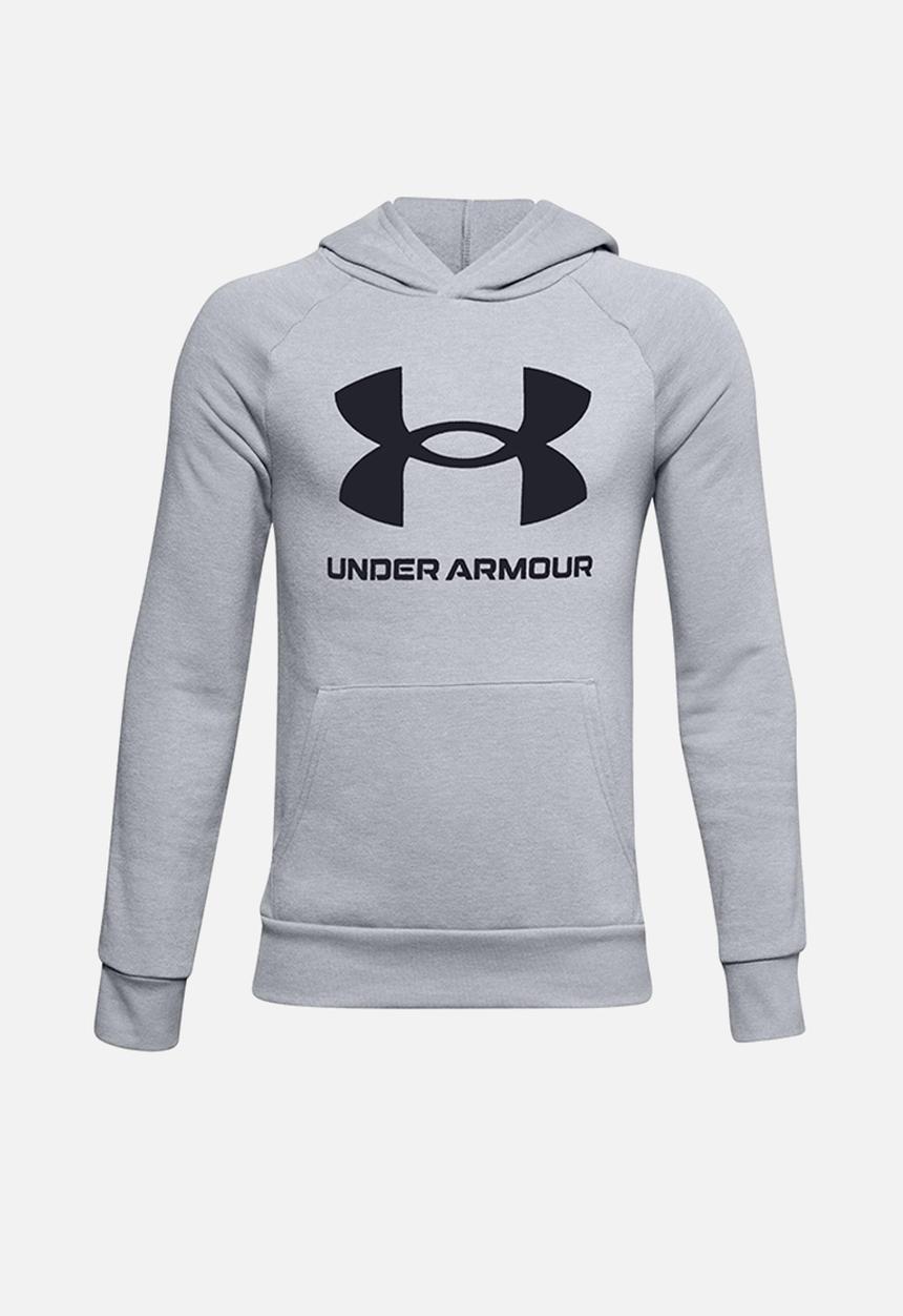 Under Armour - Ua boys rival fleece hoodie - grey & black