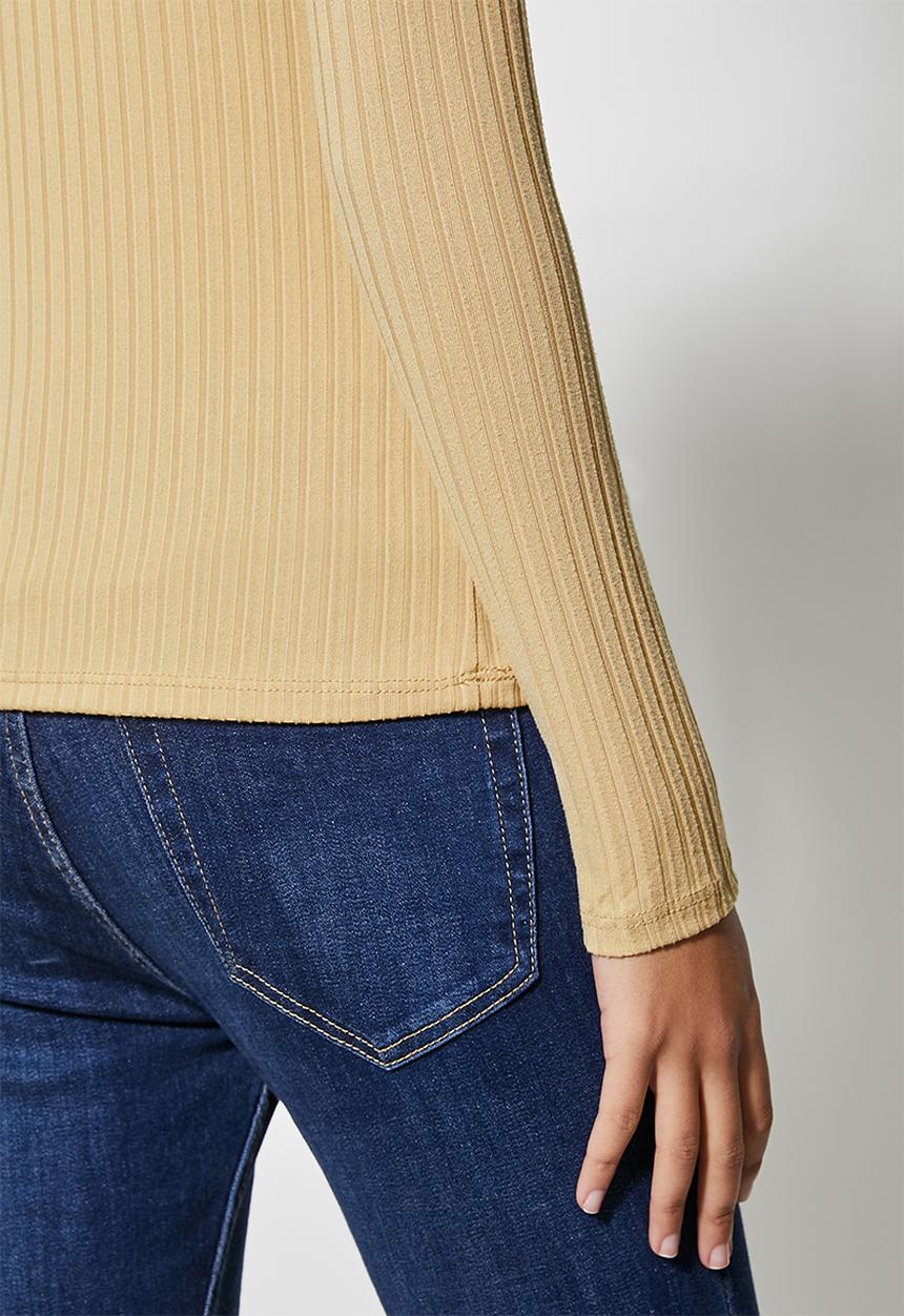 Superbalist - 2 Pack turtleneck rib tops - white & tan