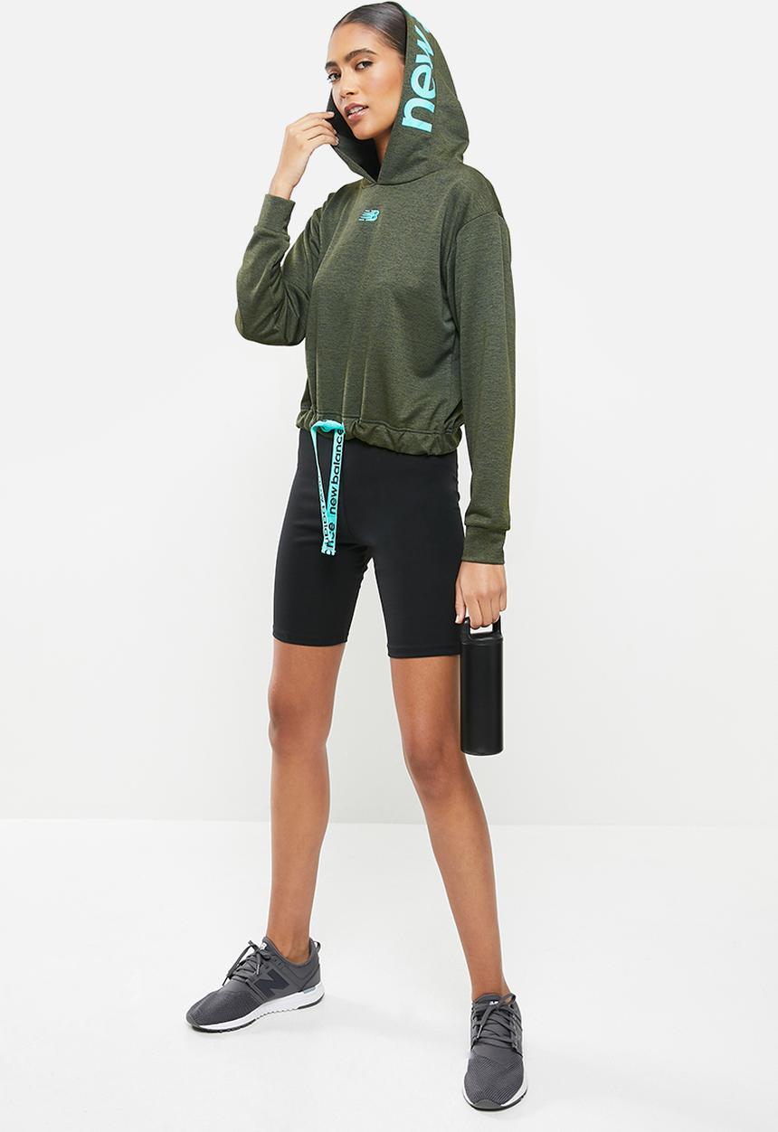 New Balance  - Relentless hoodie - olive