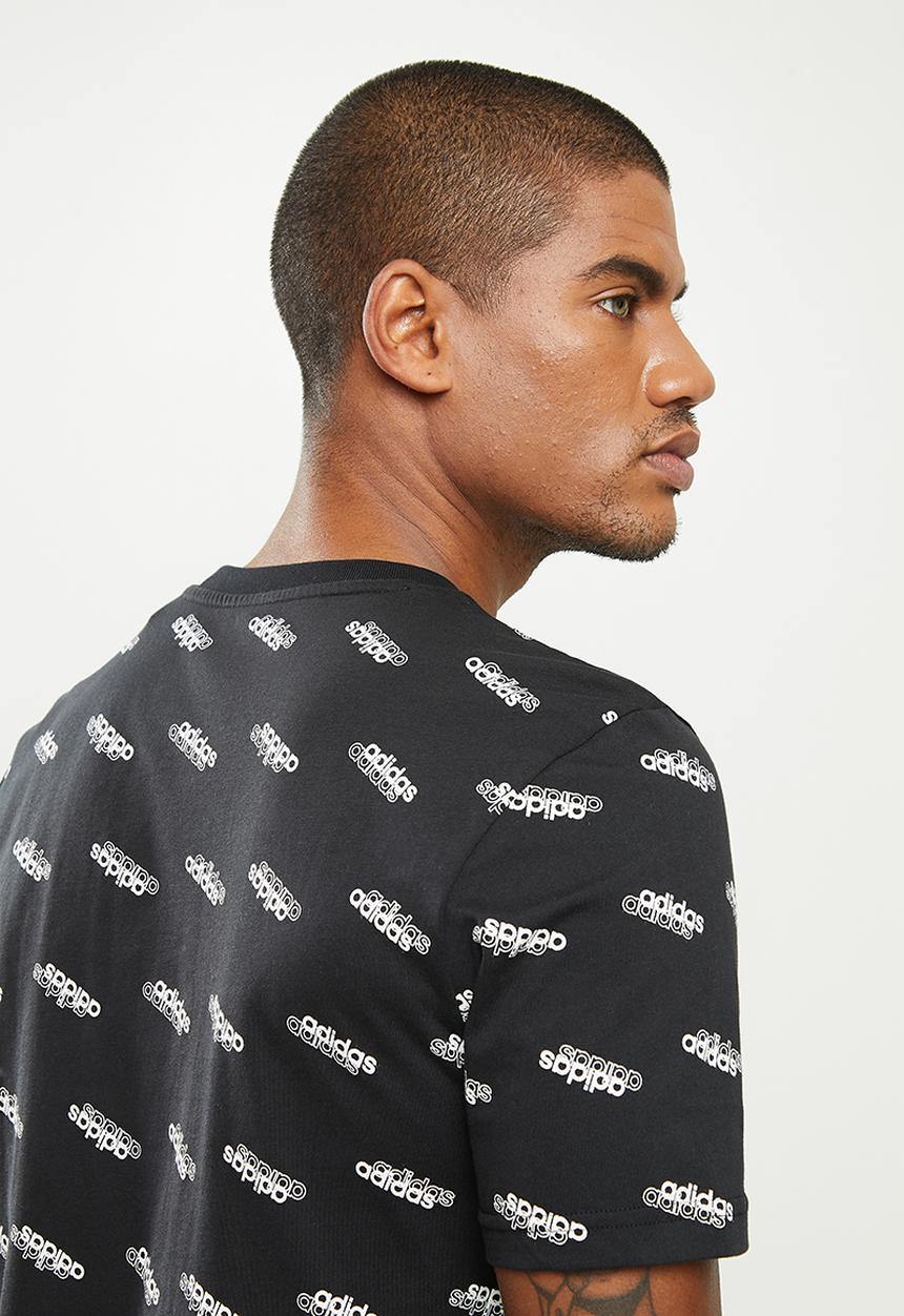 adidas Performance - M fav tee - black & white