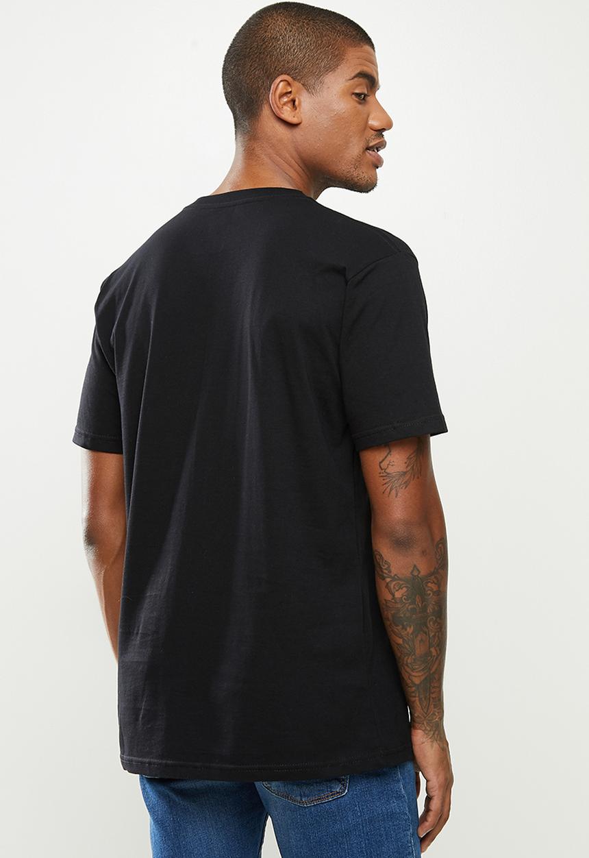 DC - Star patch camo fill short sleeve tee - black