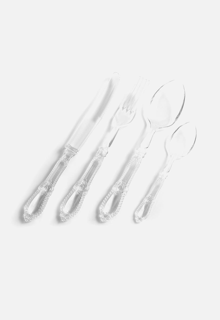 Nicolson Russell - Antique plastique cutlery-clear