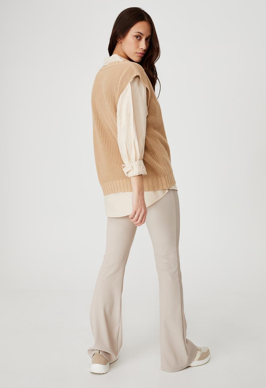 Cotton On - Cotton vest - brown taupe