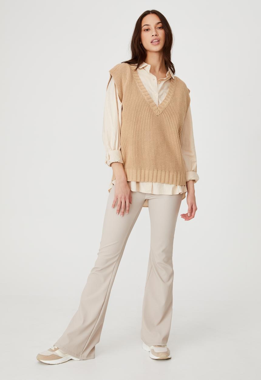 Cotton On - Cotton vest - brown taupe