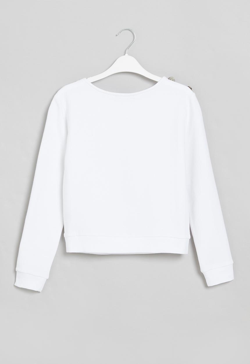 SISSY BOY - Cruiseline sweater with glitter - white