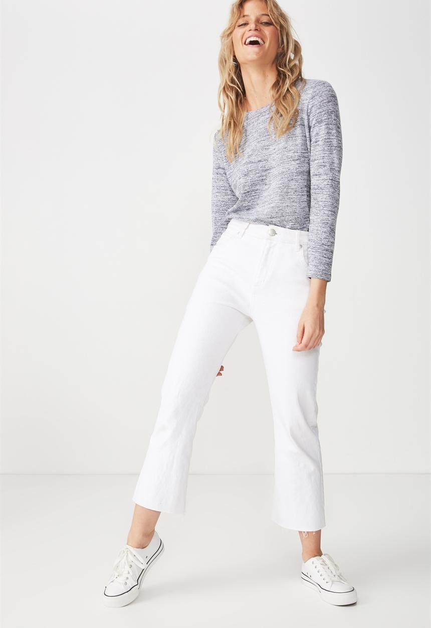 Cotton On - Kathleen long sleeve top - greys twist