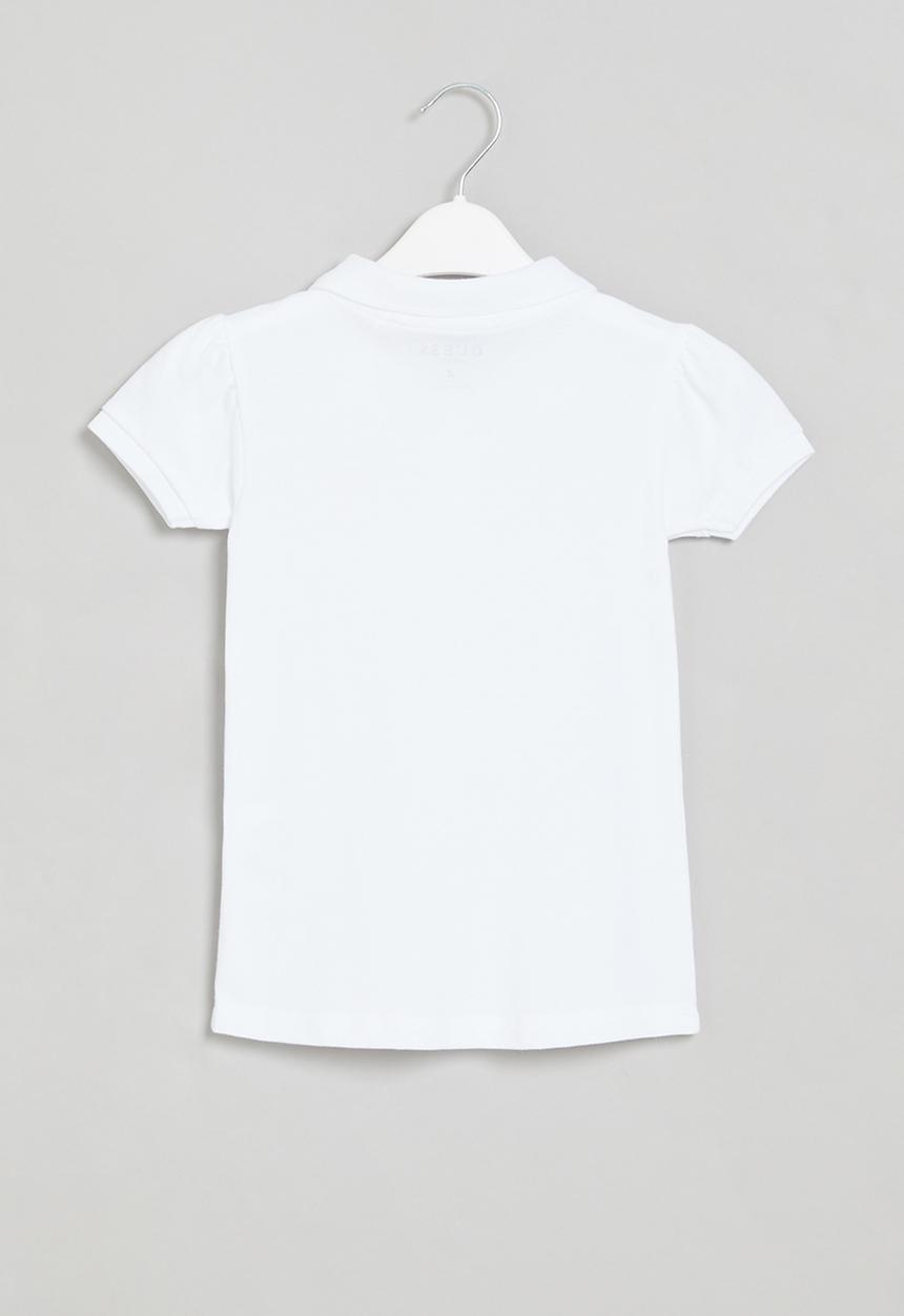 GUESS - Girls short sleeve classic polo - white