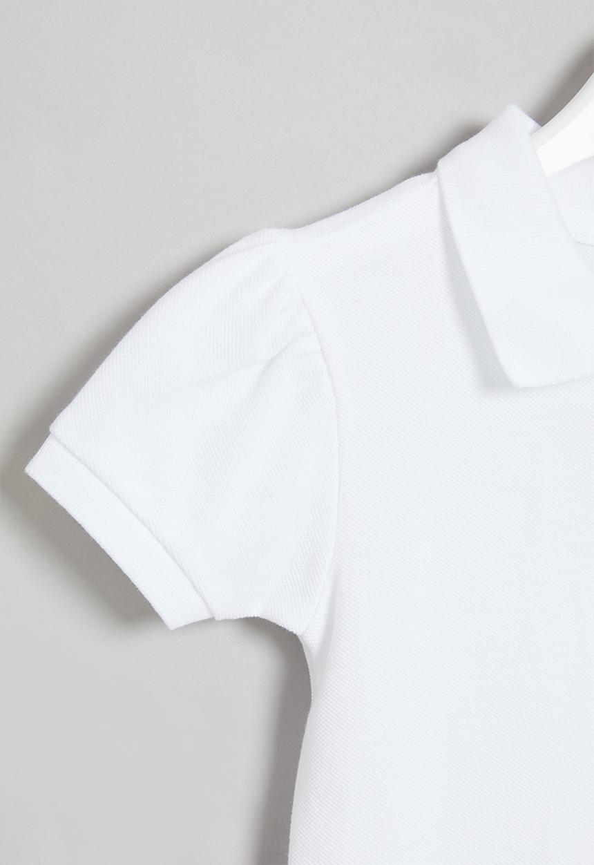 GUESS - Girls short sleeve classic polo - white