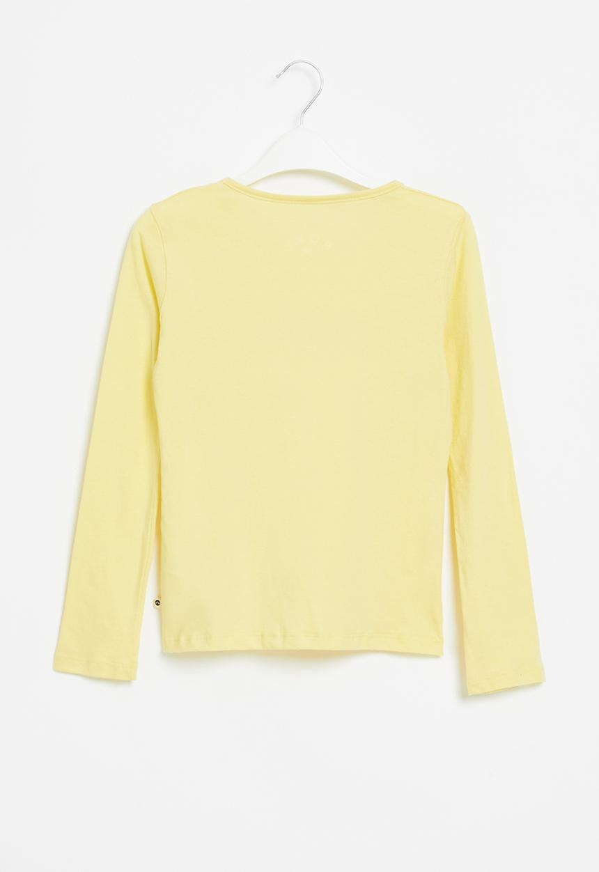 Roxy - Another chance foil long sleeve tee - pale yellow 