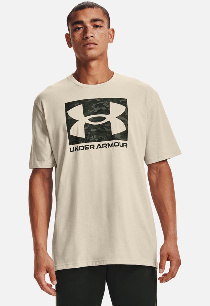 Under Armour - UA abc camo boxed logo short sleeve tee - cream