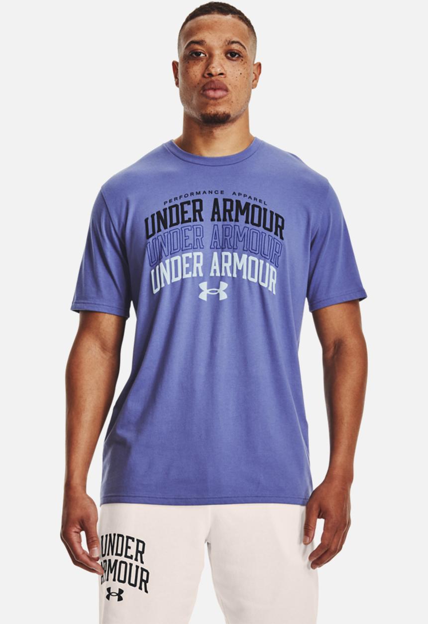 Under Armour - UA multi color collegiate short sleeve tee - purple