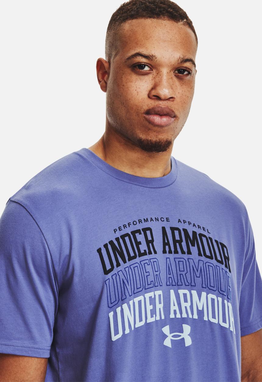 Under Armour - UA multi color collegiate short sleeve tee - purple