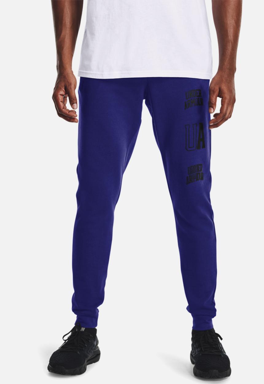Under Armour - UA rival terry collegiate joggers - blue