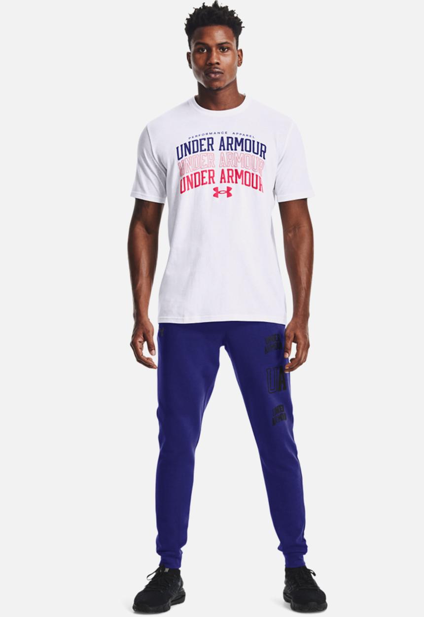 Under Armour - UA rival terry collegiate joggers - blue