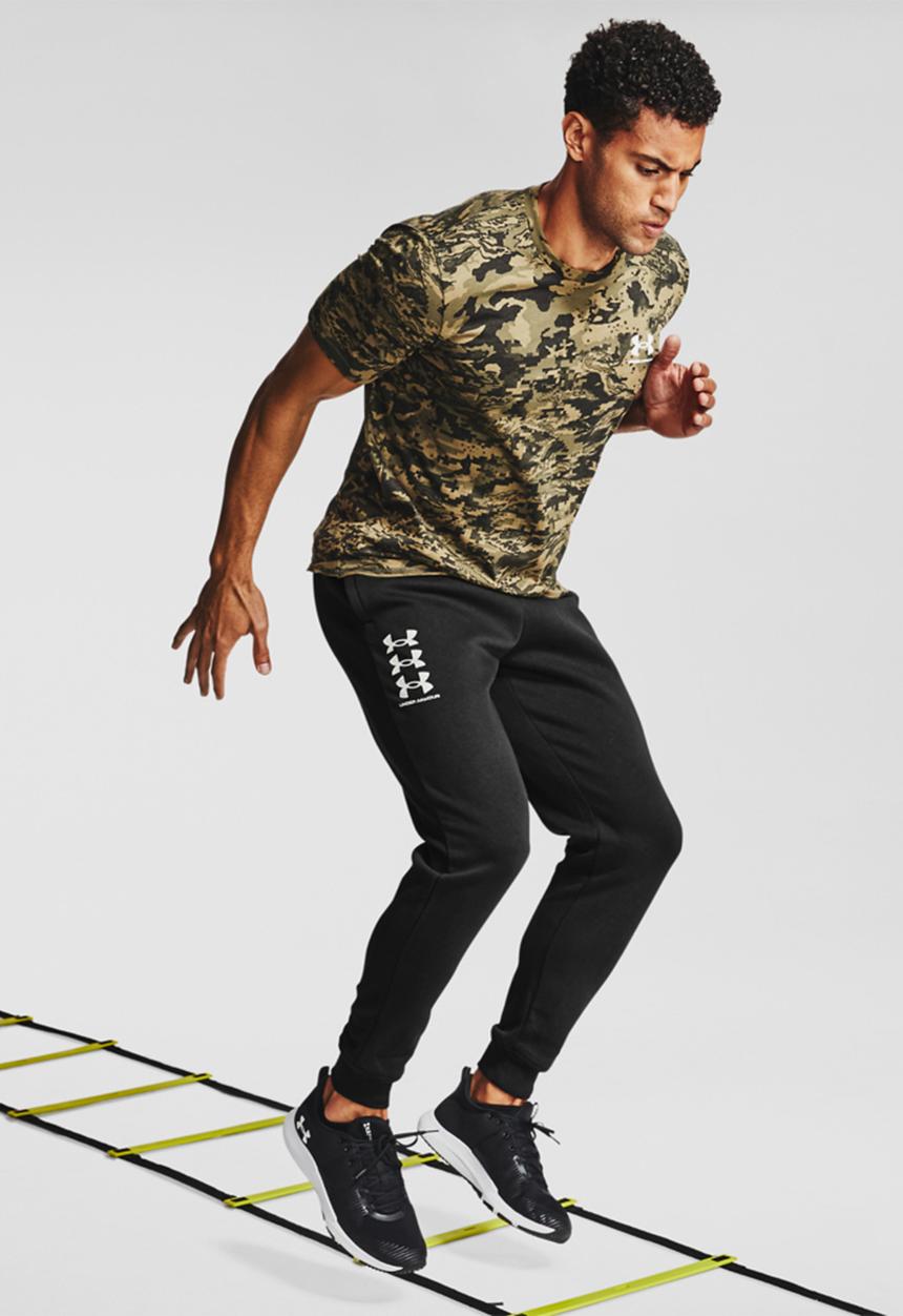 Under Armour - Ua rival fleece multilogo joggers - black