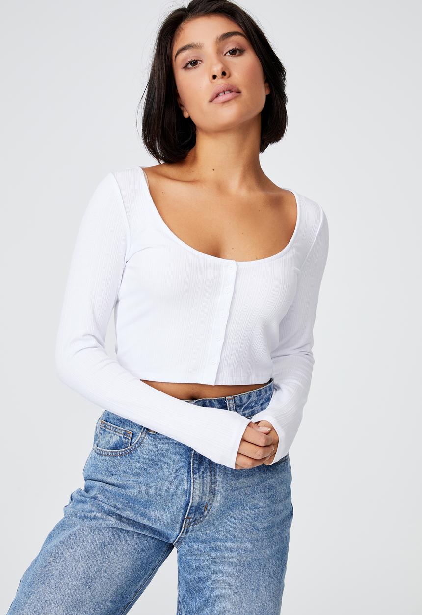 Cotton On - Britt lightweight cardi - white