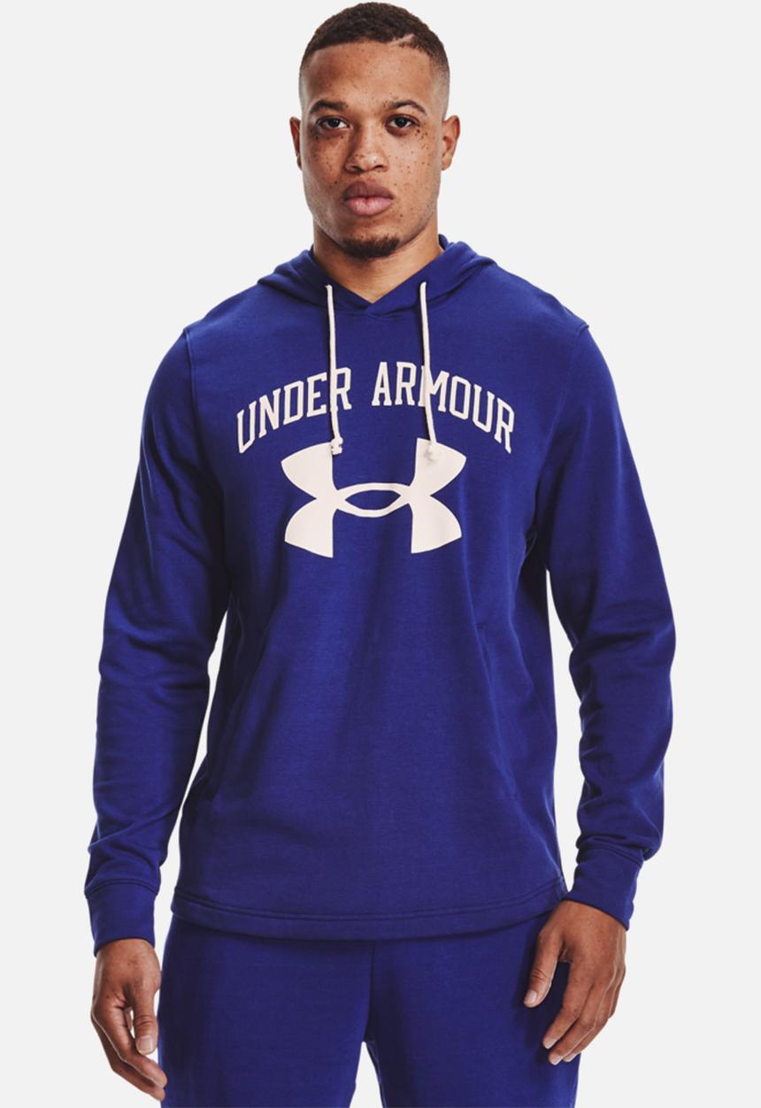 Under Armour - UA Rival Terry Big Logo Hoodie - blue