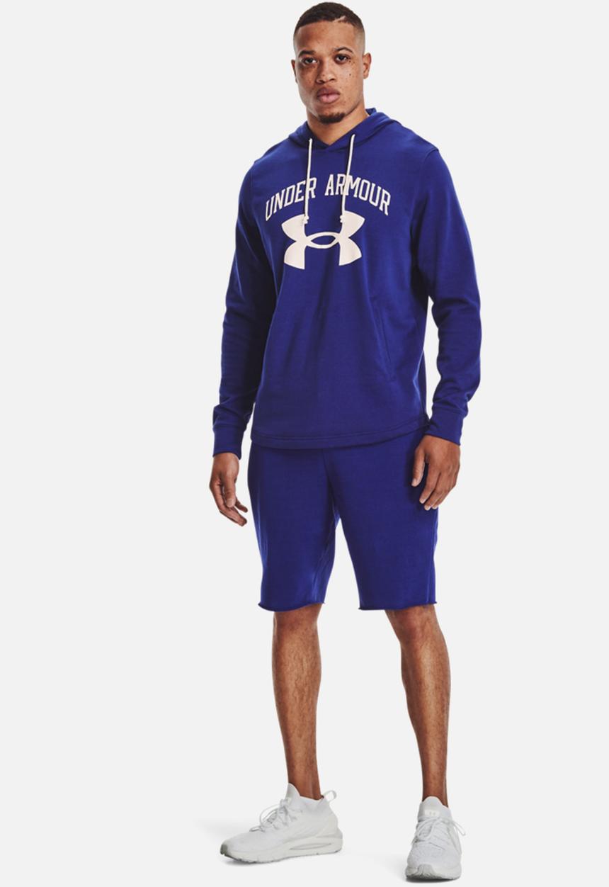Under Armour - UA Rival Terry Big Logo Hoodie - blue