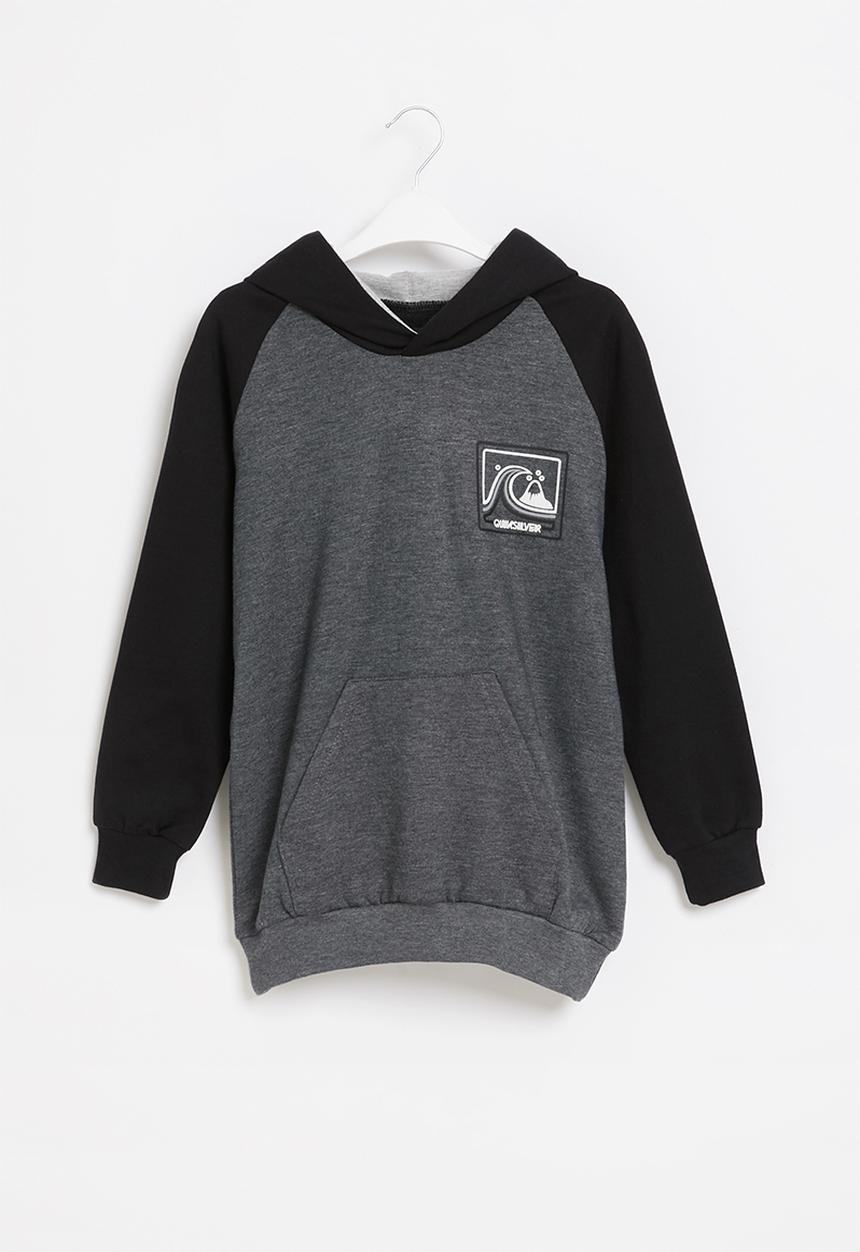 Quiksilver - Highway vagabond hood youth - black & grey 