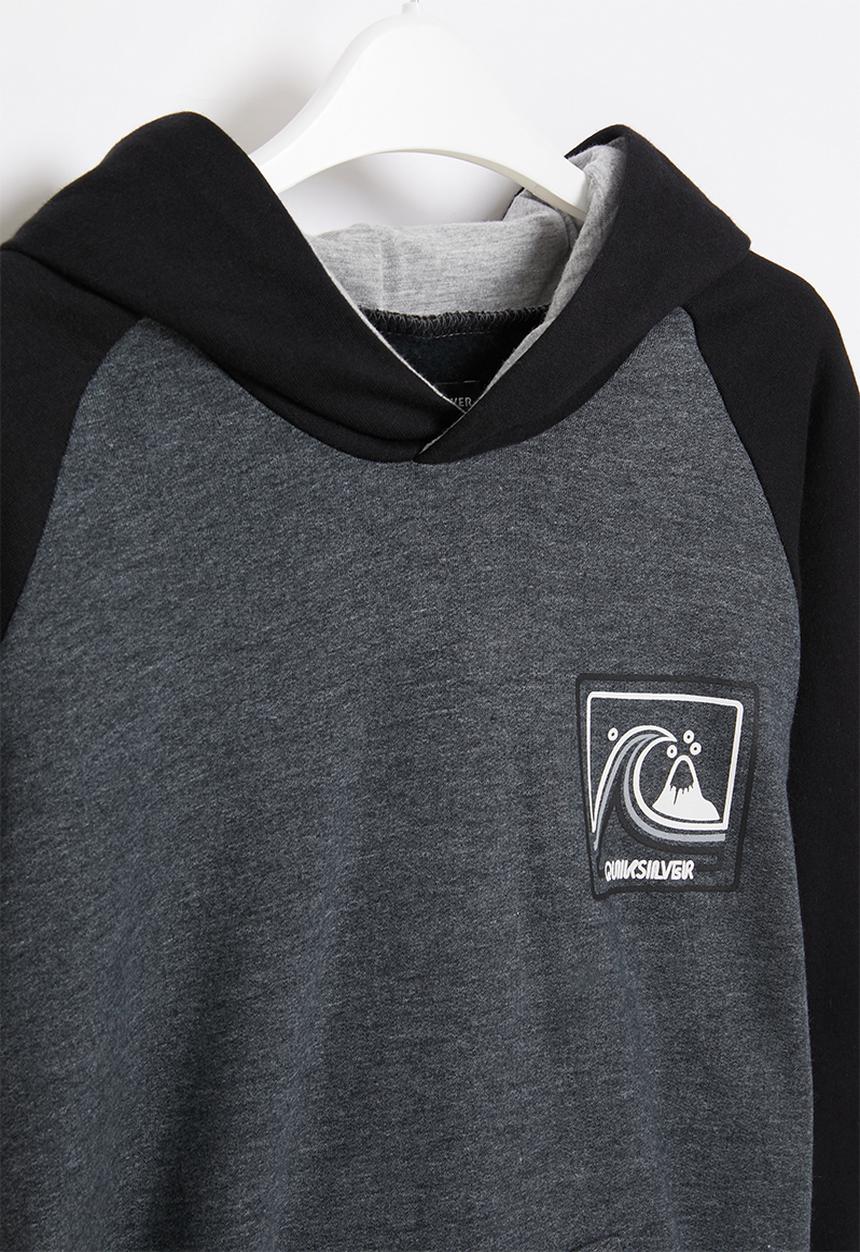 Quiksilver - Highway vagabond hood youth - black & grey 