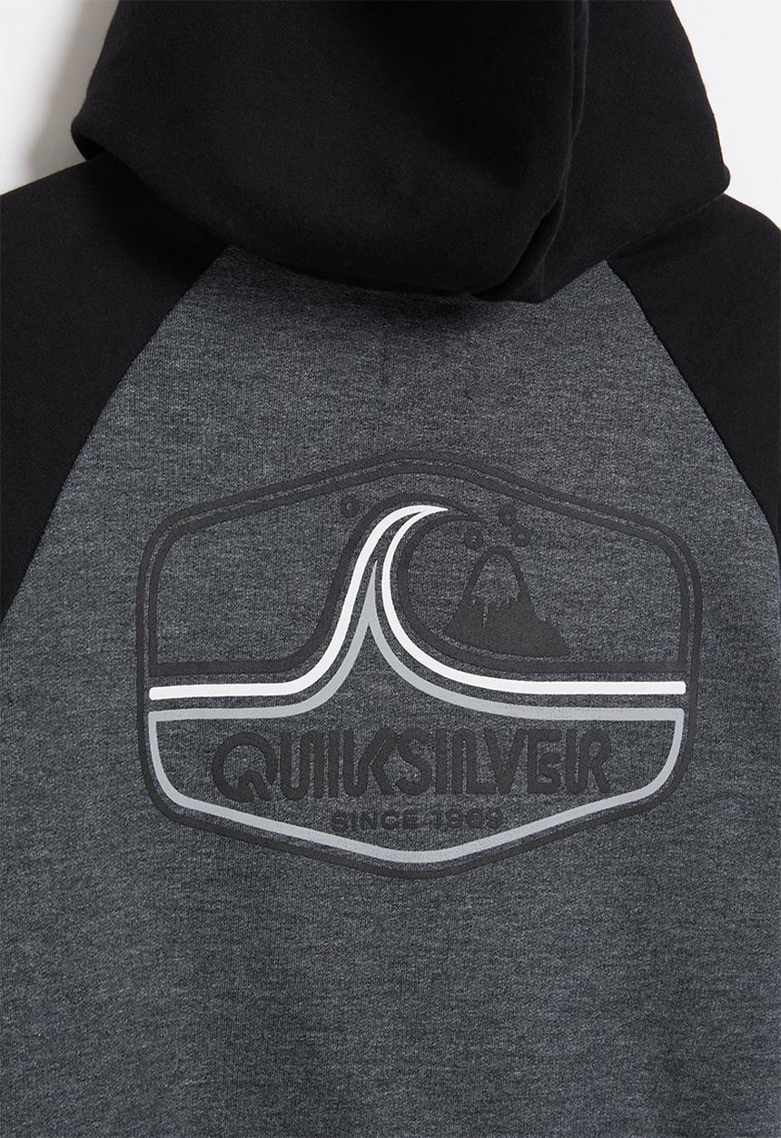 Quiksilver - Highway vagabond hood youth - black & grey 