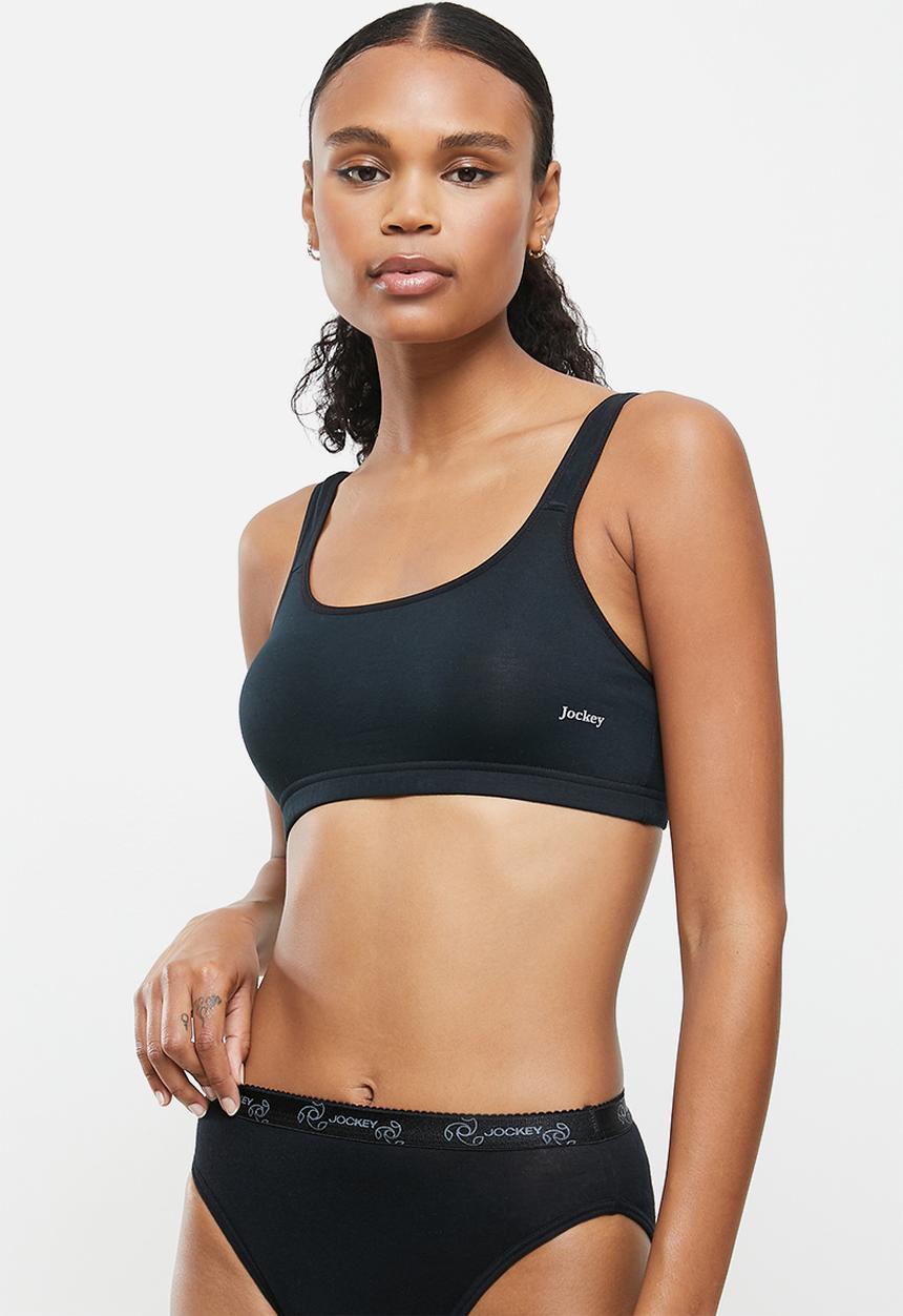 Jockey - 3 pack cotton stretch crop top - multi 