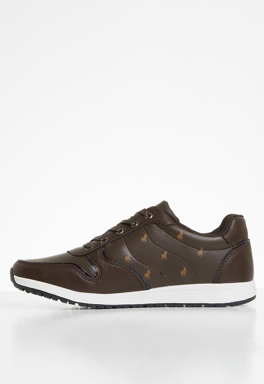 POLO - Everly monogram sneaker - brown