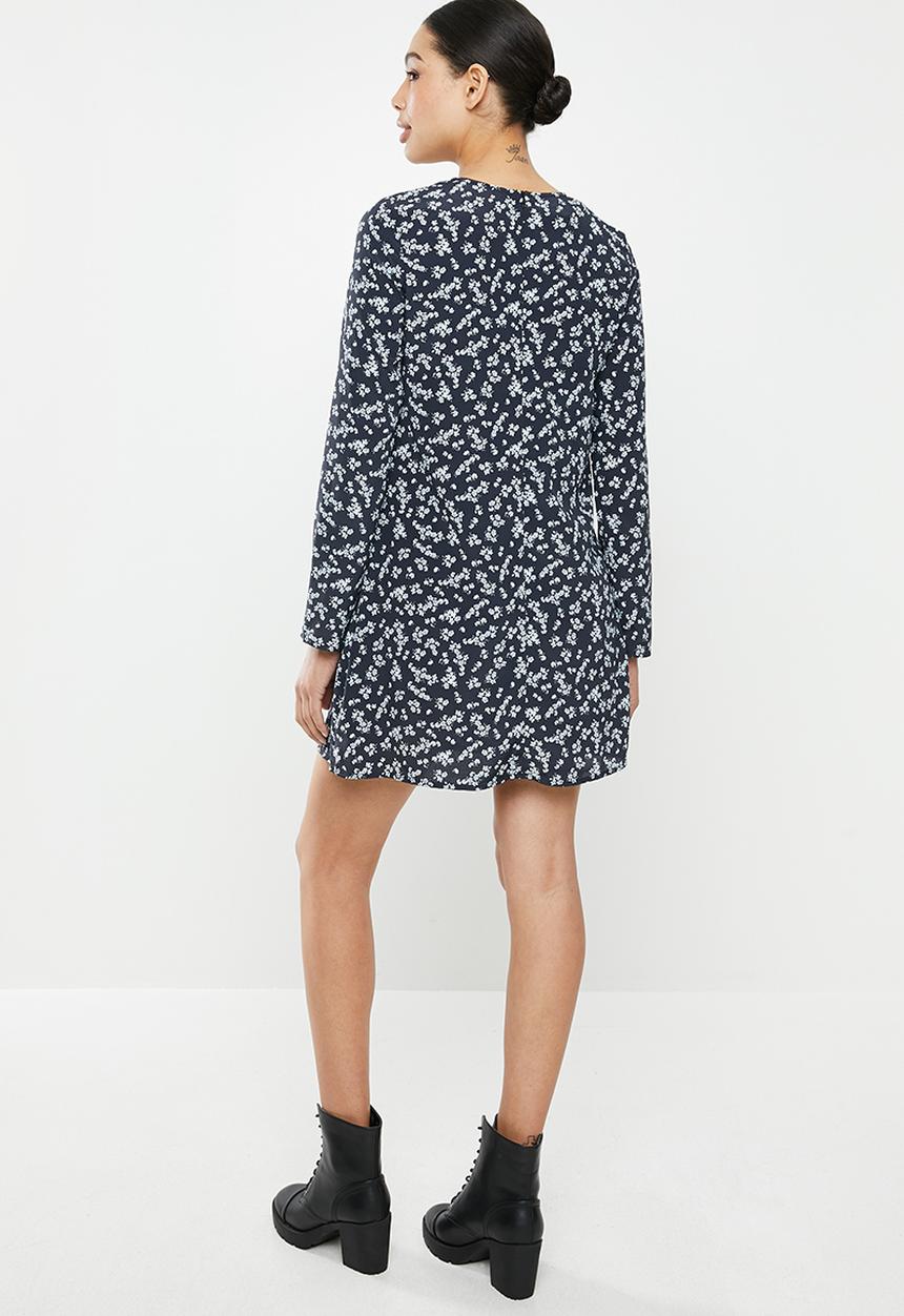 Glamorous - Long sleeve dress - black flower