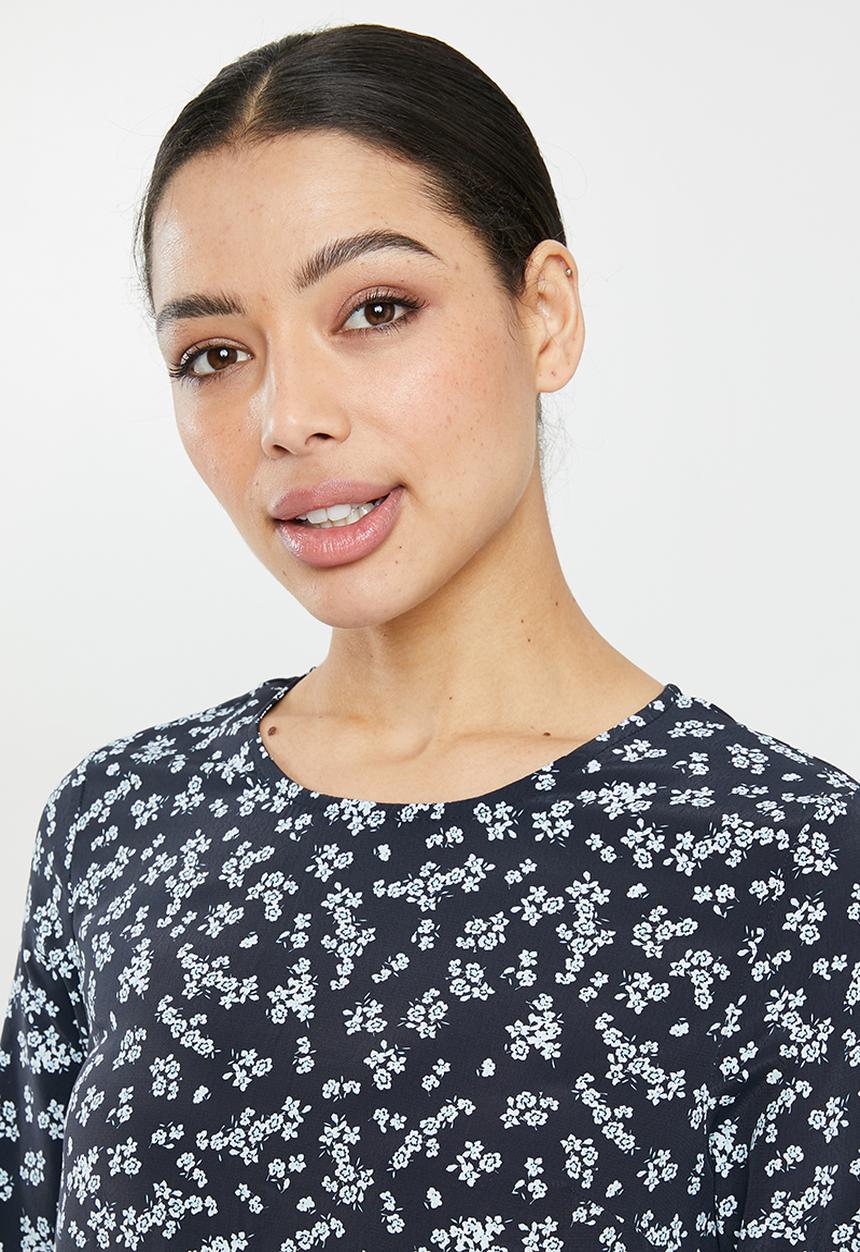 Glamorous - Long sleeve dress - black flower
