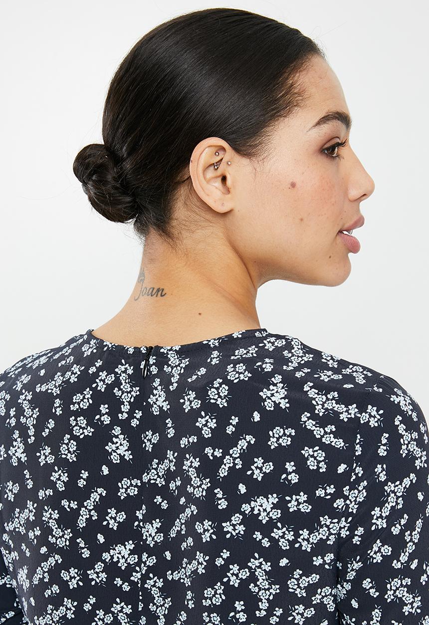 Glamorous - Long sleeve dress - black flower